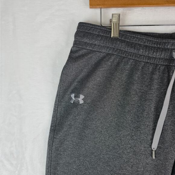 Under Armour Storm Sweatpants Womens L Gray Fleece Semi Fitted Athleisure Gym - Picture 5 of 15